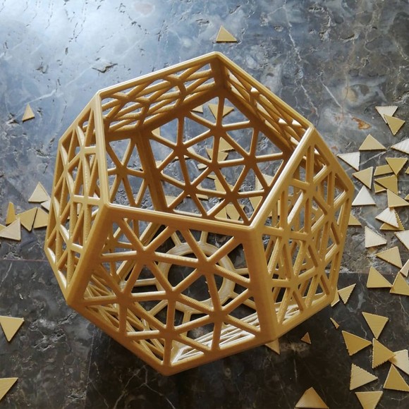 3DPPA Platonic Forest Lamp Shade | Home Decor | Gift Idea | Geometric - Picture 2 of 9